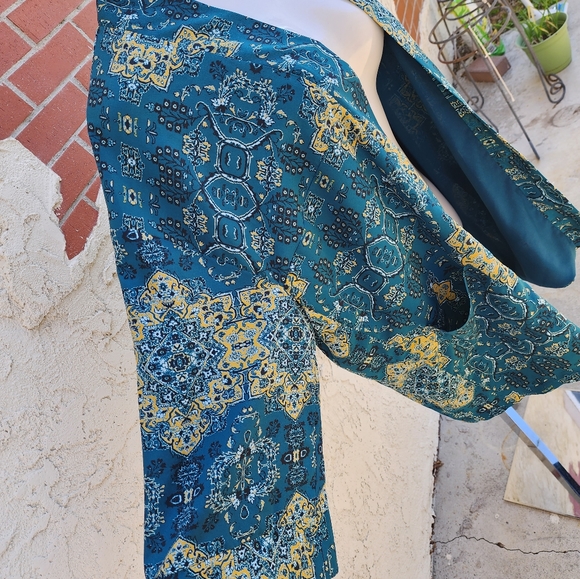 Medium Women House of Harlow 1960 REVOLVE kimono open jacket boho print - Picture 7 of 16